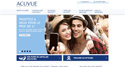 Desktop Screenshot of fr.acuvue.be