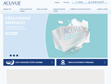 Tablet Screenshot of acuvue.cz