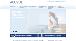 Desktop Screenshot of acuvue.sk