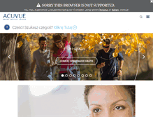 Tablet Screenshot of acuvue.pl
